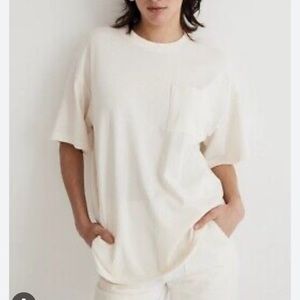 Madewell Garment-Dyed Oversized Pocket Tee